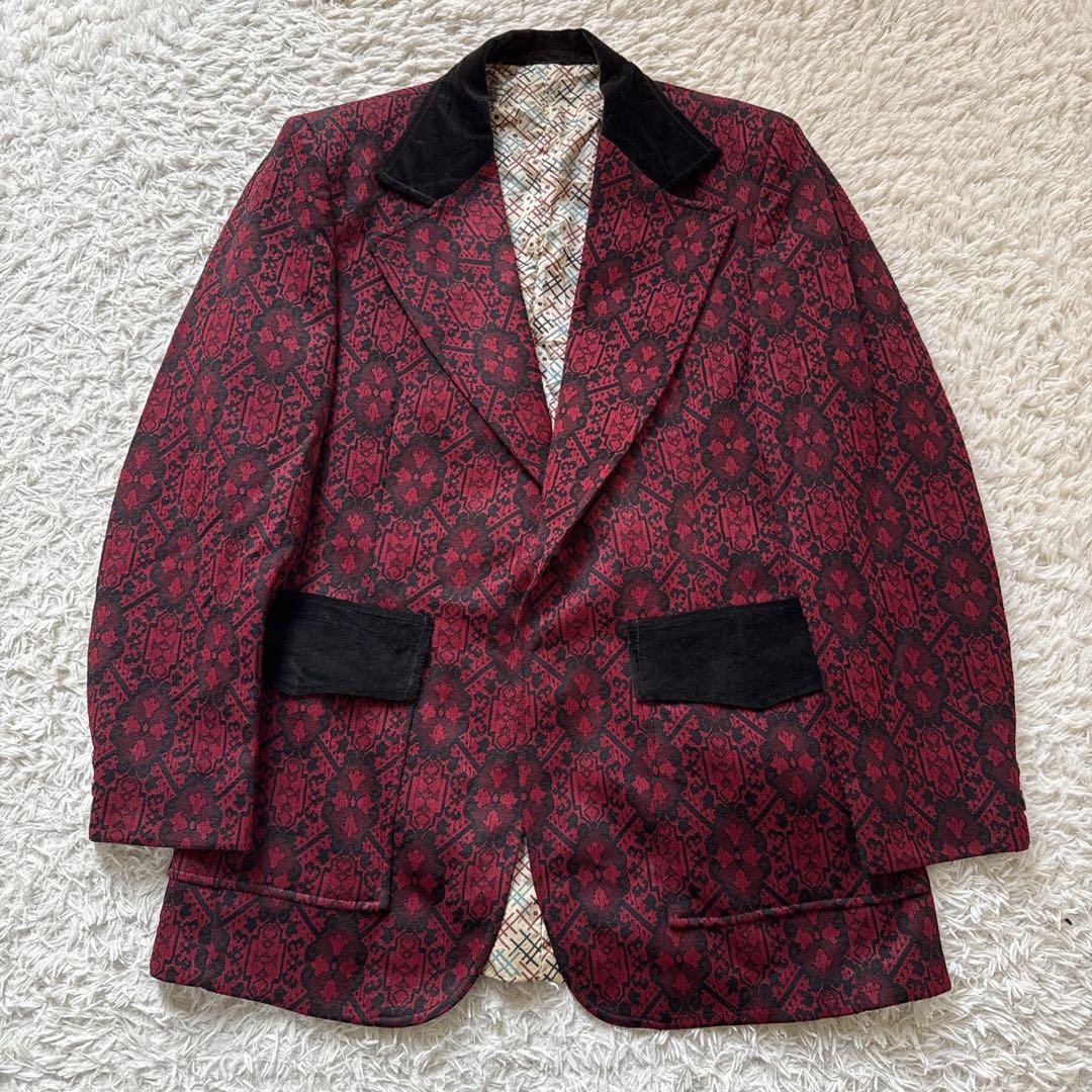 専用 American Male 70s ジャガード刺繍 テーラードジャケット