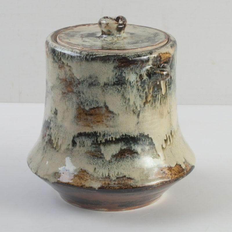 北大路魯山人作　美濃唐津焼　水指　黒田陶々庵極め箱　M　9535A