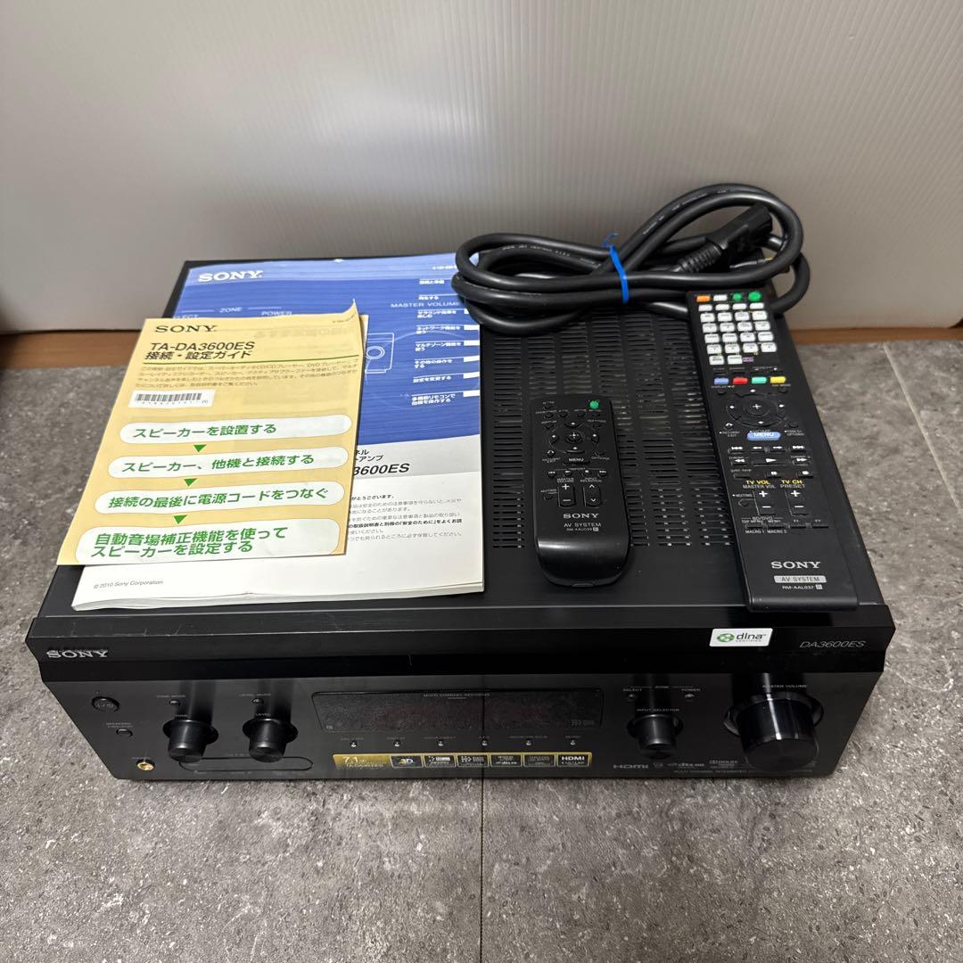 SONY TA-DA3600ES AVアンプ ES 7.1ch 付属品あり
