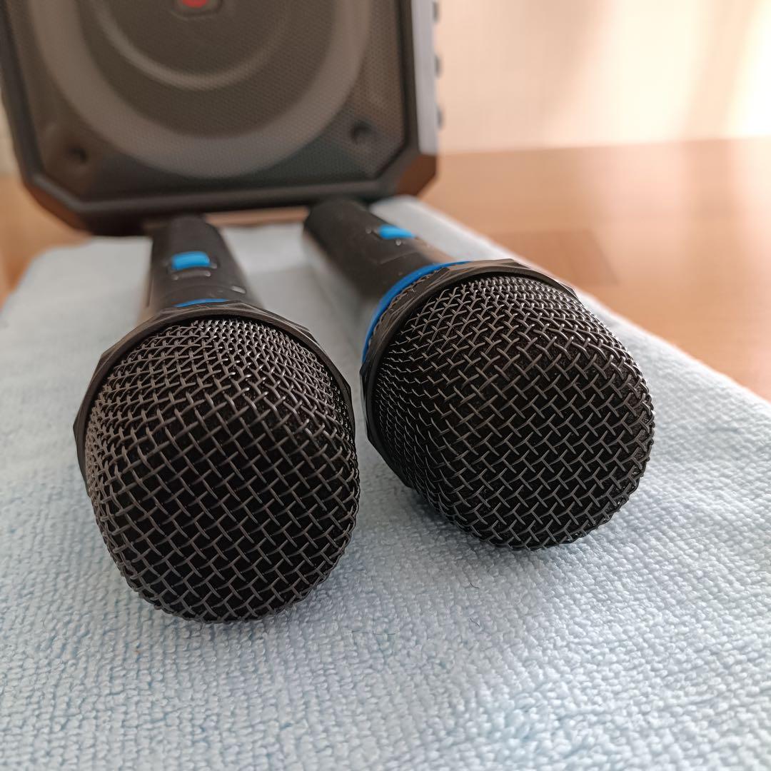 ポータブルスピーカー JYX-T17-Tワイヤレスマイク2本付き