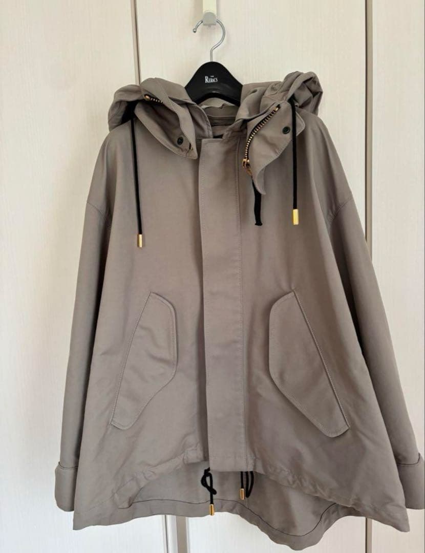 くまこ【別注】THE RERACSドロップショルダー モッズコート　34