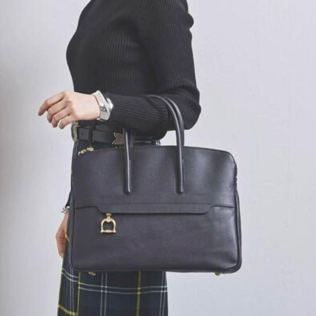 ユナイテッドアローズ別注トフ＆ロードストーン　ビジネスバッグ　中古　ネイビー