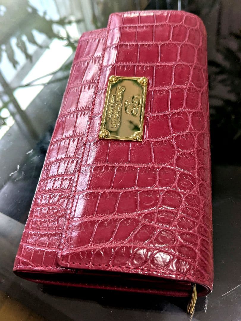 ♦️新品未使用品♦️Sanpo三宝コッコクリスターロ ♦️クロコ長財布
