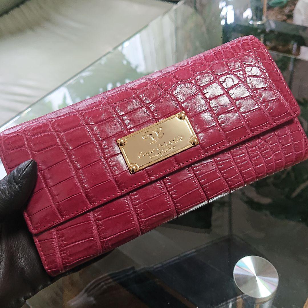 ♦️新品未使用品♦️Sanpo三宝コッコクリスターロ ♦️クロコ長財布