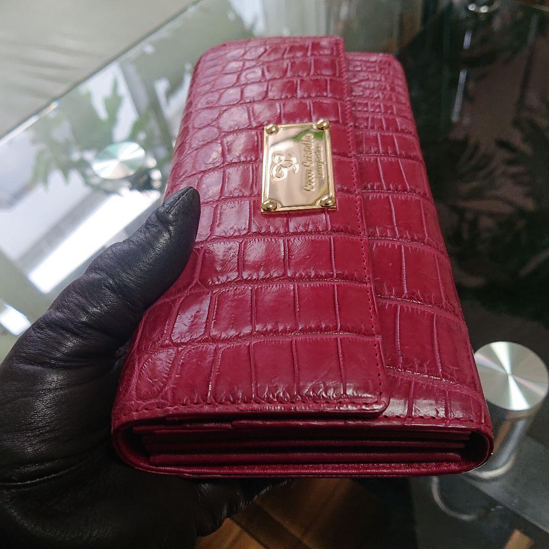 ♦️新品未使用品♦️Sanpo三宝コッコクリスターロ ♦️クロコ長財布