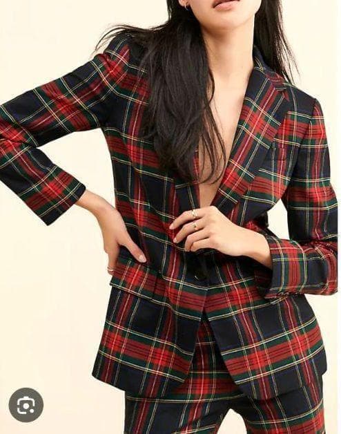 未使用 ✨ ローレン ラルフローレン　タータンチェック　ジャケット　美シルエット