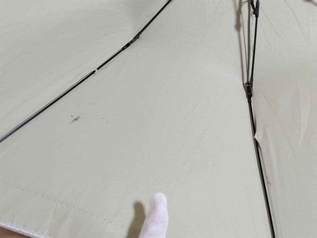 アシーナニューヨーク　日傘　傘　折りたたみ　ミルクティ　晴雨兼用