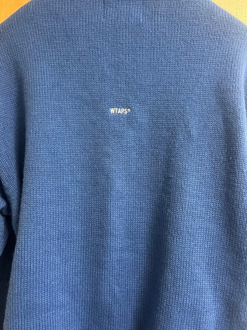 WTAP SIGN SWEATER POLY 2024AW ブルー