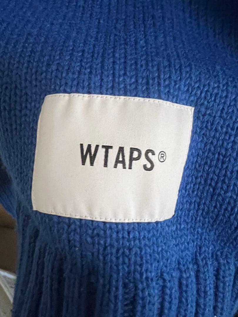 WTAP SIGN SWEATER POLY 2024AW ブルー