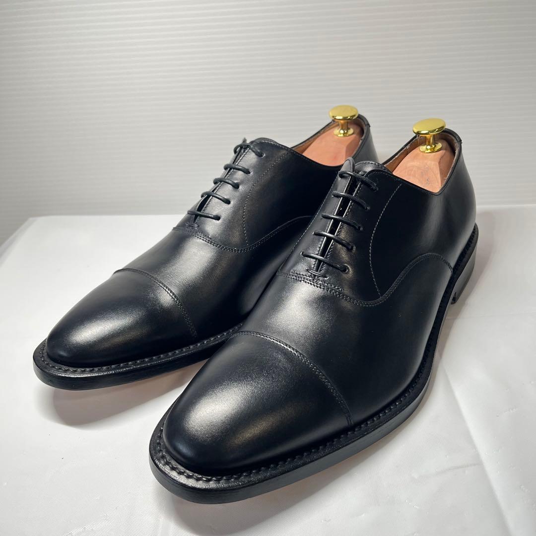 【美品】ポリーニ ストレートチップ 内羽根 レザー ビジネスシューズ 26