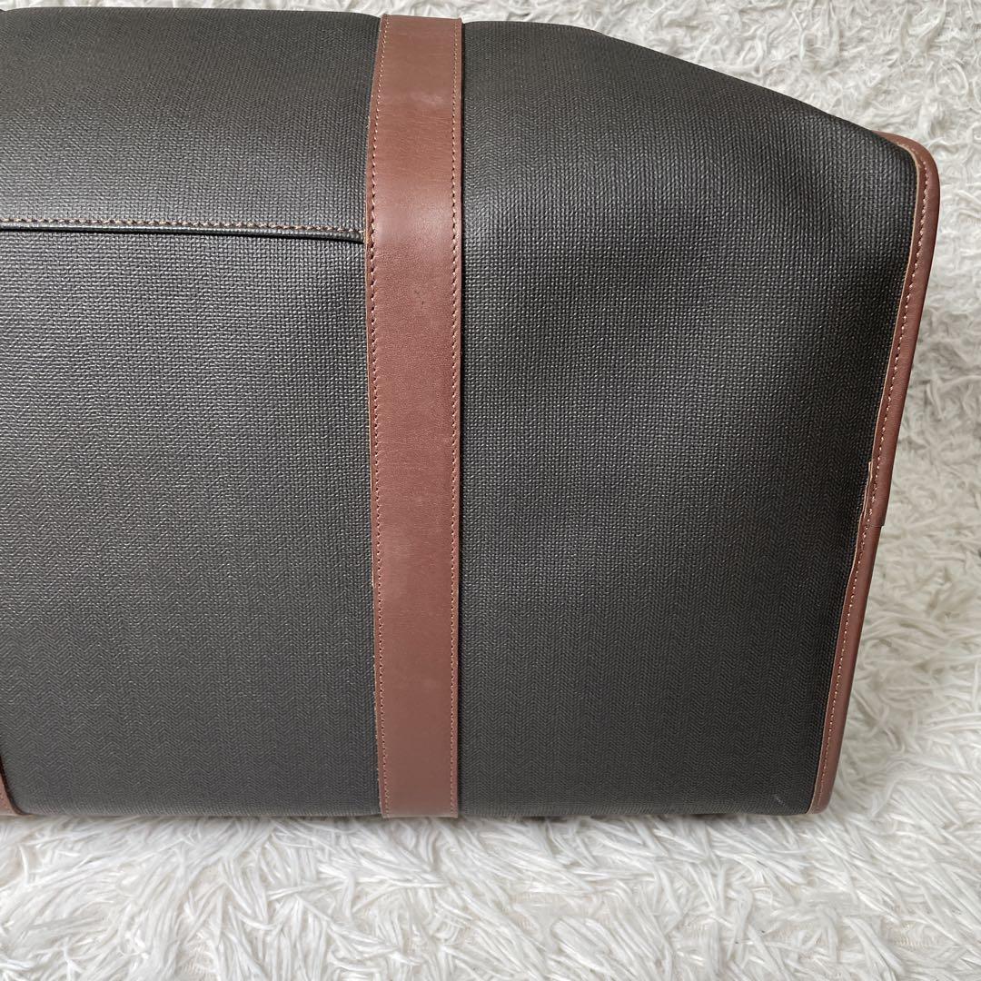 ほぼ未使用　ダンヒル　ボストンバッグ　レザー　ブラック　鍵付き