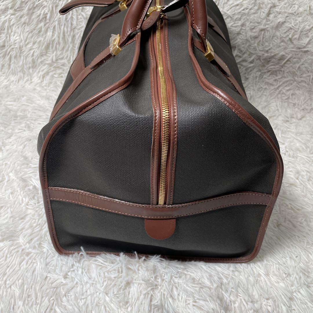 ほぼ未使用　ダンヒル　ボストンバッグ　レザー　ブラック　鍵付き