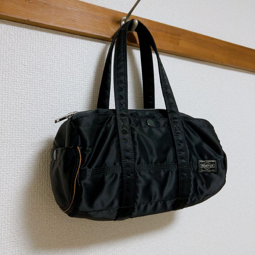 【廃盤品】PORTER ポーター タンカー ミニボストン ドラムバッグ ブラック