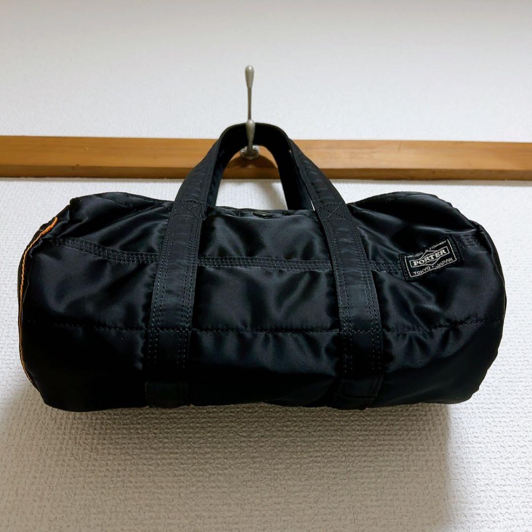 【廃盤品】PORTER ポーター タンカー ミニボストン ドラムバッグ ブラック