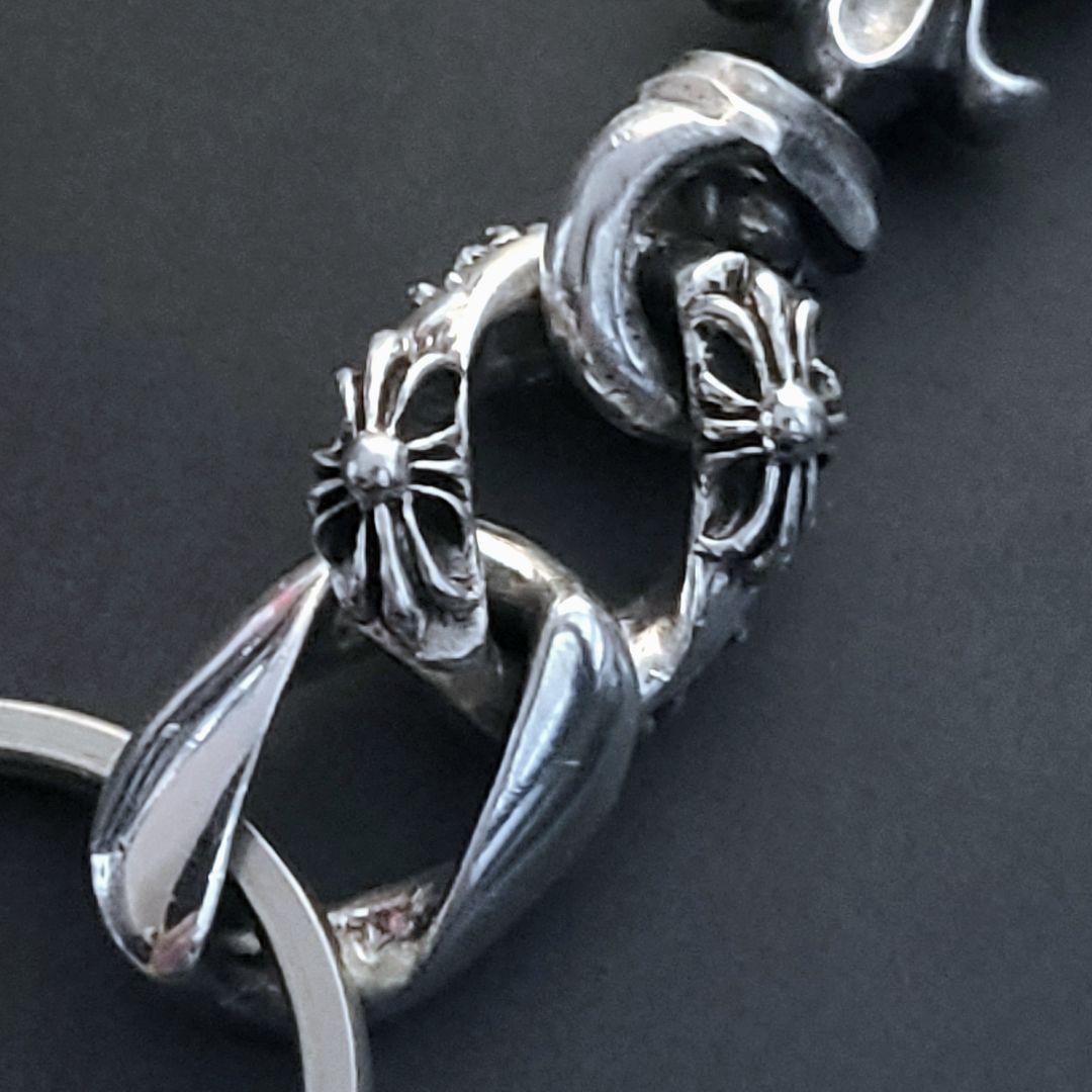 ワンオフカスタム キーチェーン Rebel他シルバー925パーツ連結済 クリップ