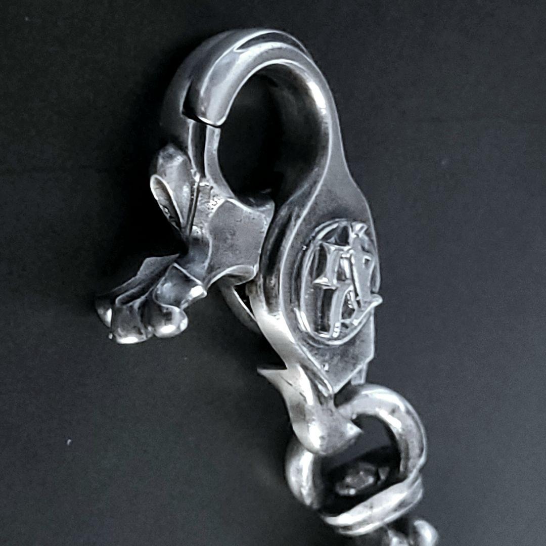 ワンオフカスタム キーチェーン Rebel他シルバー925パーツ連結済 クリップ