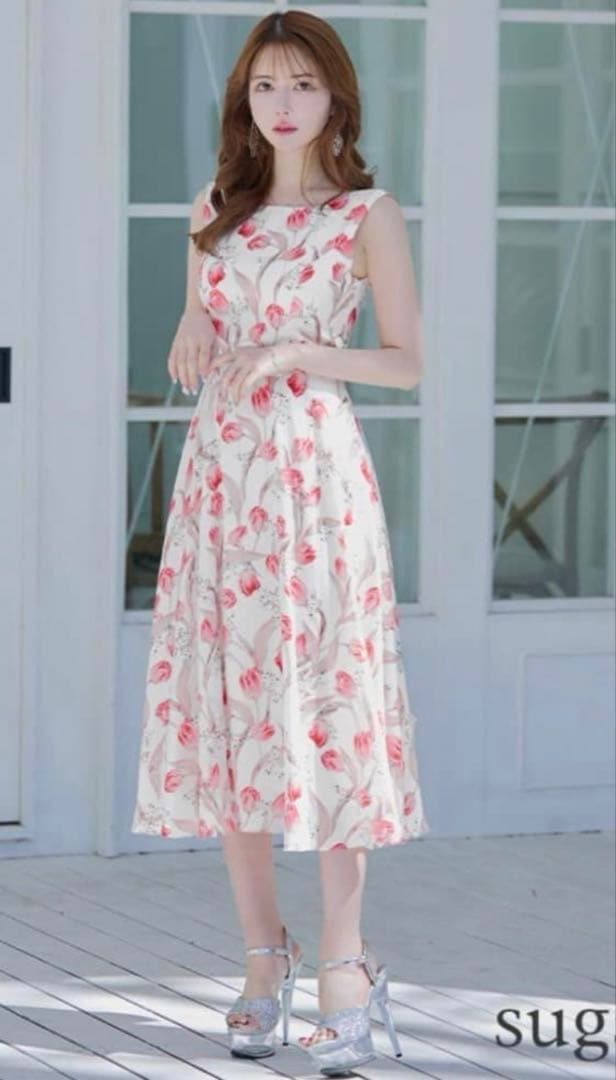 銀座クチュール お花柄ドレス