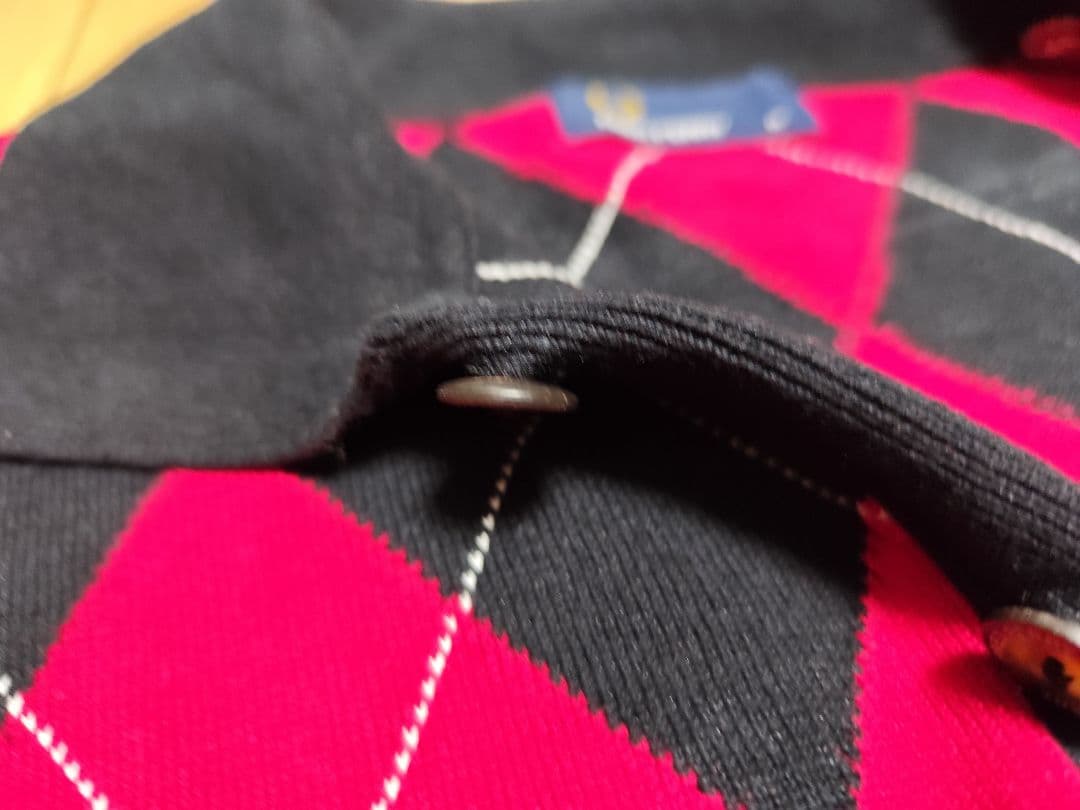 FRED PERRY M フレッドペリー ニット セーター アーガイル柄 ロゴ