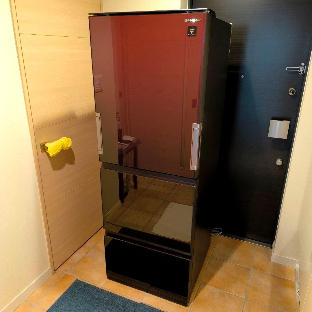 SHARP 冷蔵庫 SJ-GW35J-R 2023年製 プラズマクラスター