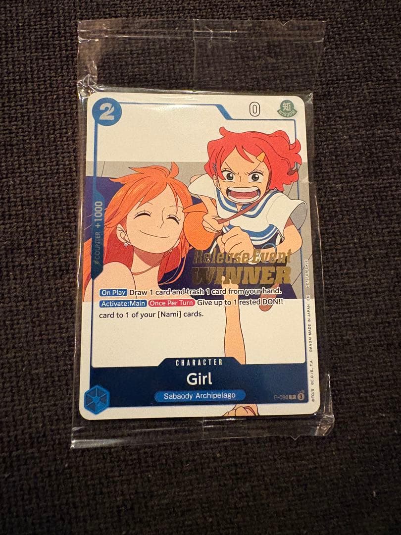 英語版ワンピースカード　ナミ　Girl Winner Pack 新品未開封