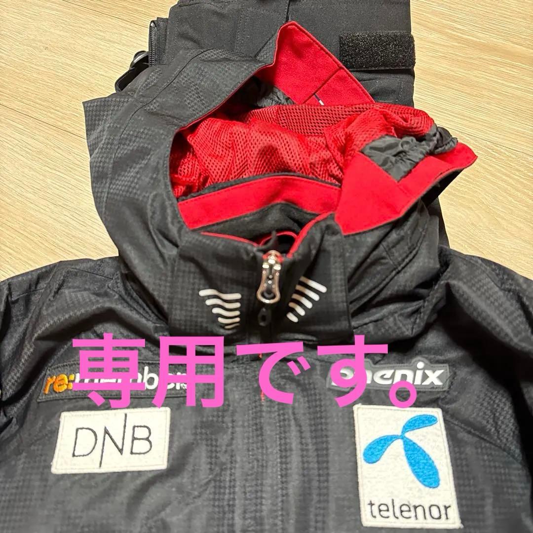 phenix ダークグレー スキーウェアセットアップ