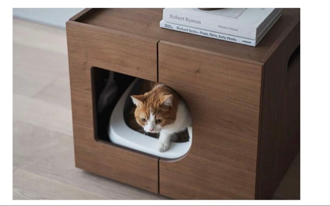 【新品未使用】KARIMOKU CAT RESTROOM ウォールナット　日本製