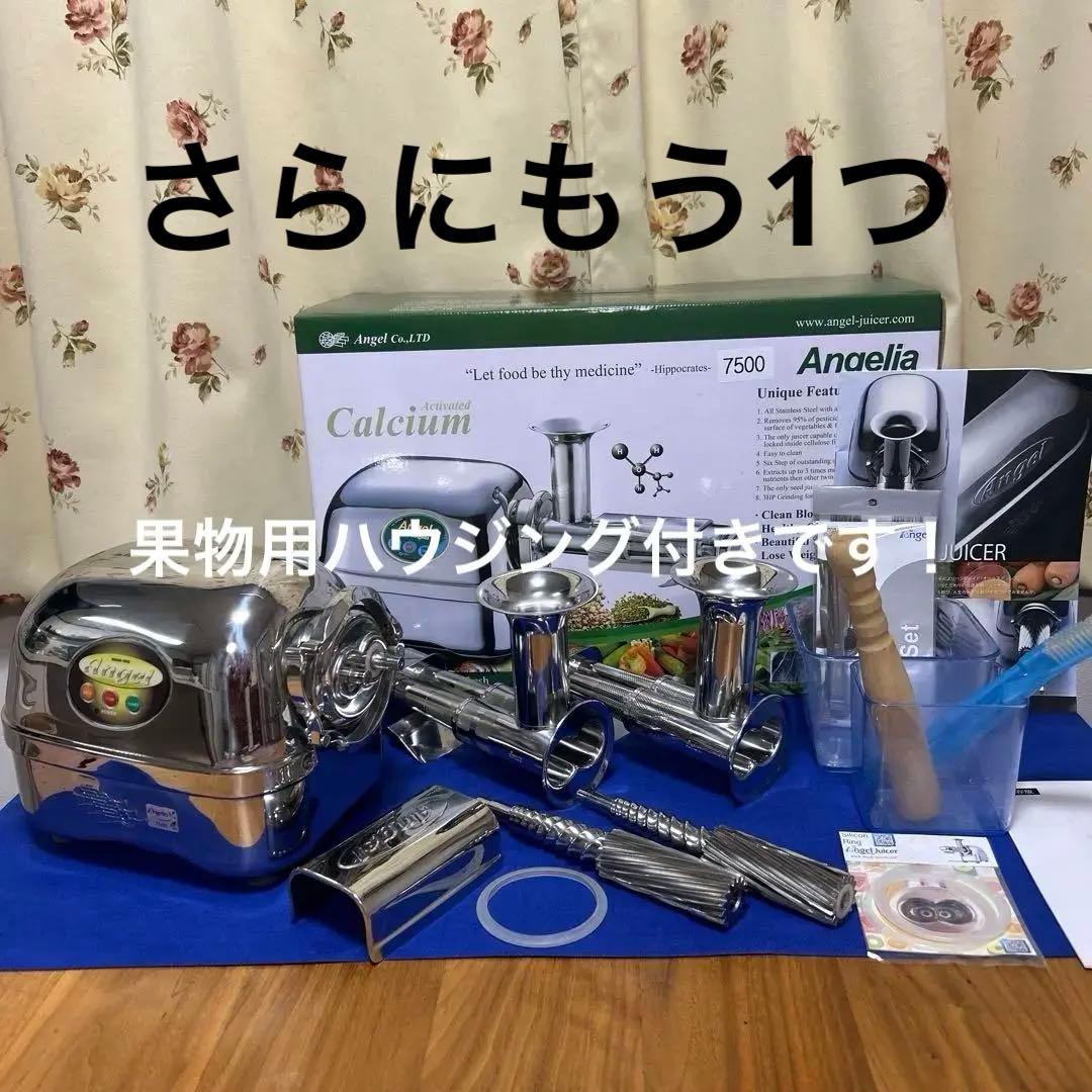 エンジェル　ジューサー ⚫︎追加で果物用ハウジングもお付けします　低速圧縮搾り