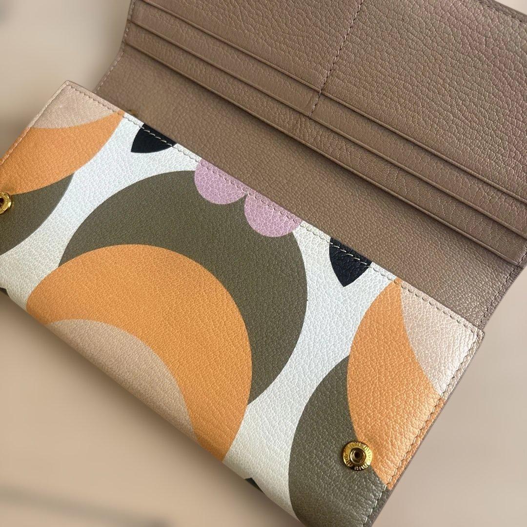 Miu Miu ミウミウ　マドラスフラワー　長財布　箱・保証書付