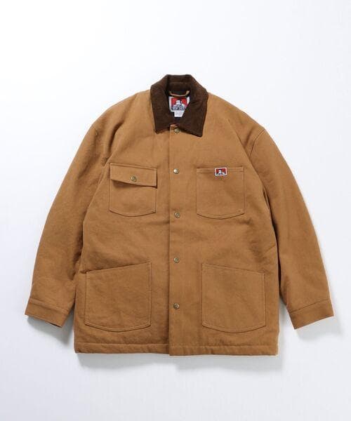 BEN DAVIS　襟コーデュロイ　ダック地　カバーオール