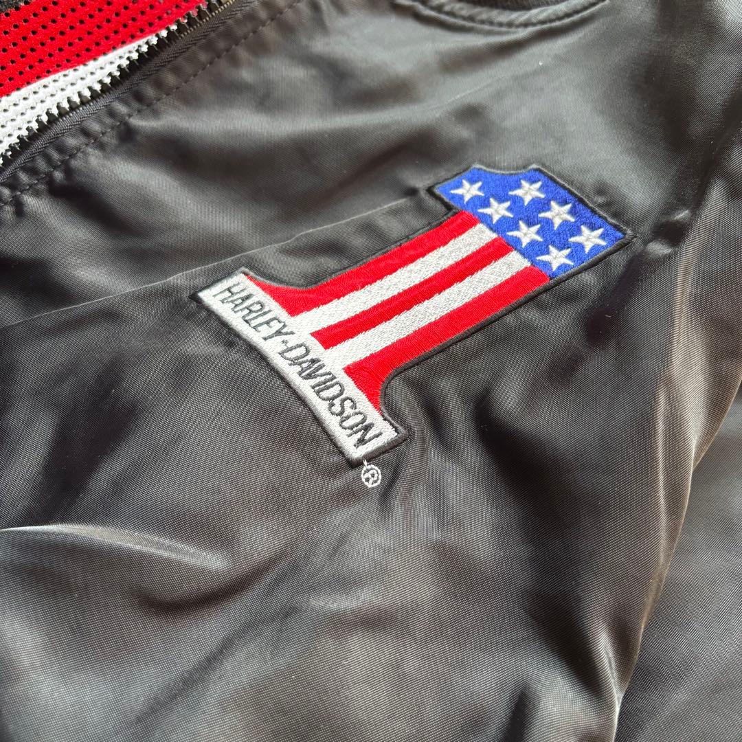 ✨希少✨ハーレーダビットソン　レーシングナイロンジャケット USA製 No.1