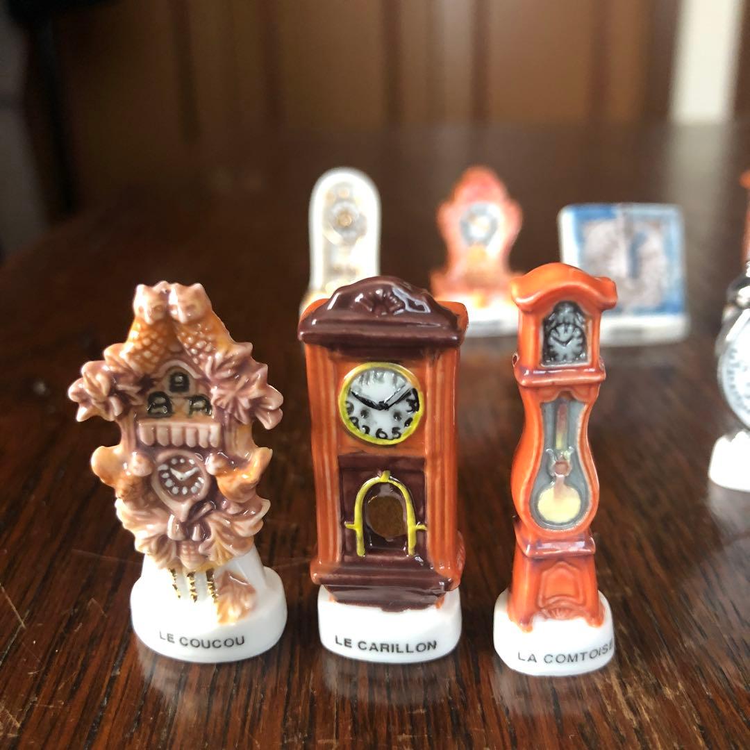 フェーブ　アンティーク風時計ミニチュアコレクション　11個