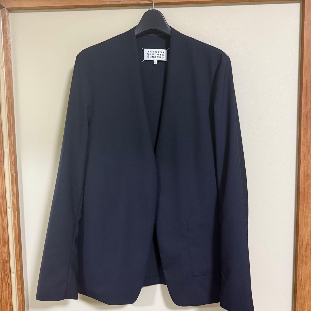 Maison Margiela ノーカラージャケット サイズ44 ブラック