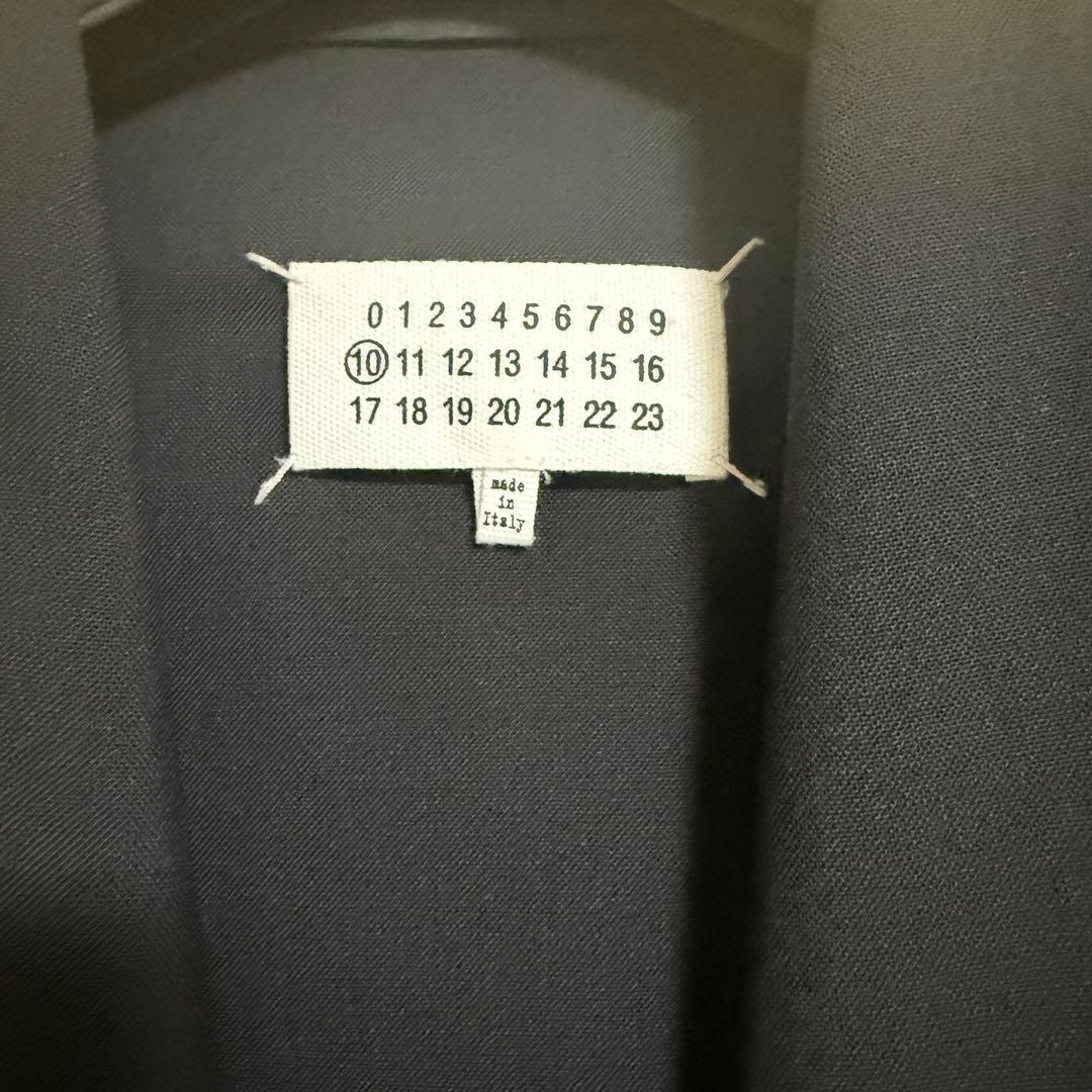 Maison Margiela ノーカラージャケット サイズ44 ブラック