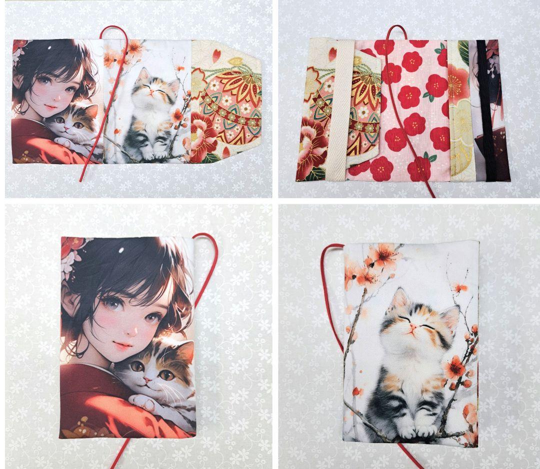 ayumi⑤ブックカバー、フラットポーチ