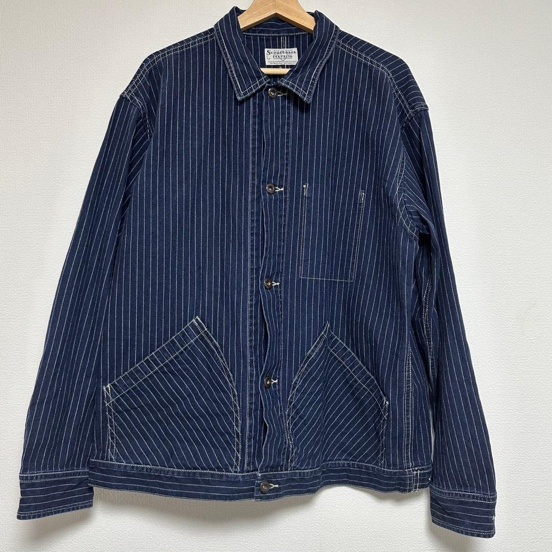 ジャケット・アウター schott Wabash Stripe Coverall