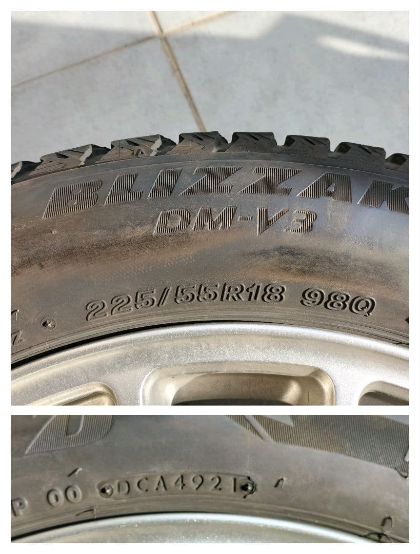 【送料無料】★225/55R18★スタッドレス★アルミホイール付★