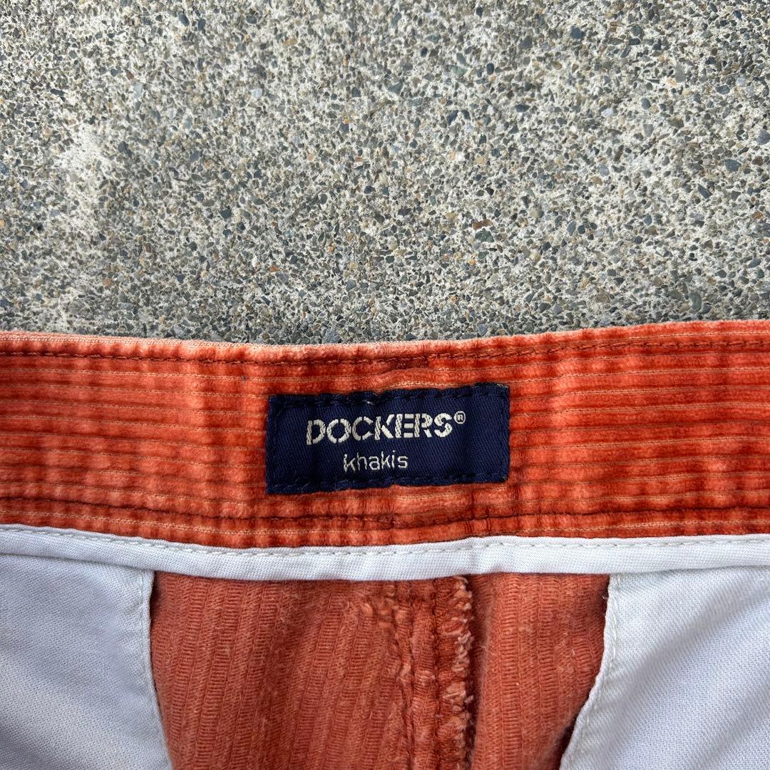 90s Dockers 太畝コーデュロイパンツ us古着 ツータック リーバイス