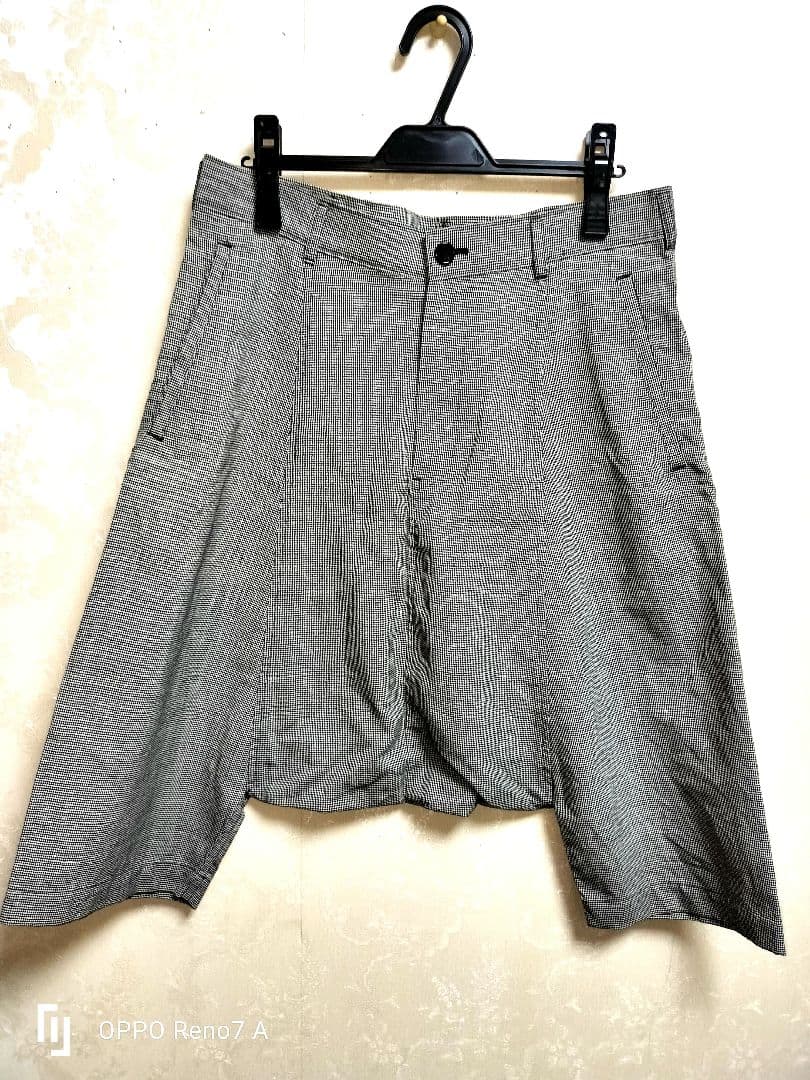 BLACKCOMMEdesGARCONS ショートサルエル　千鳥格子