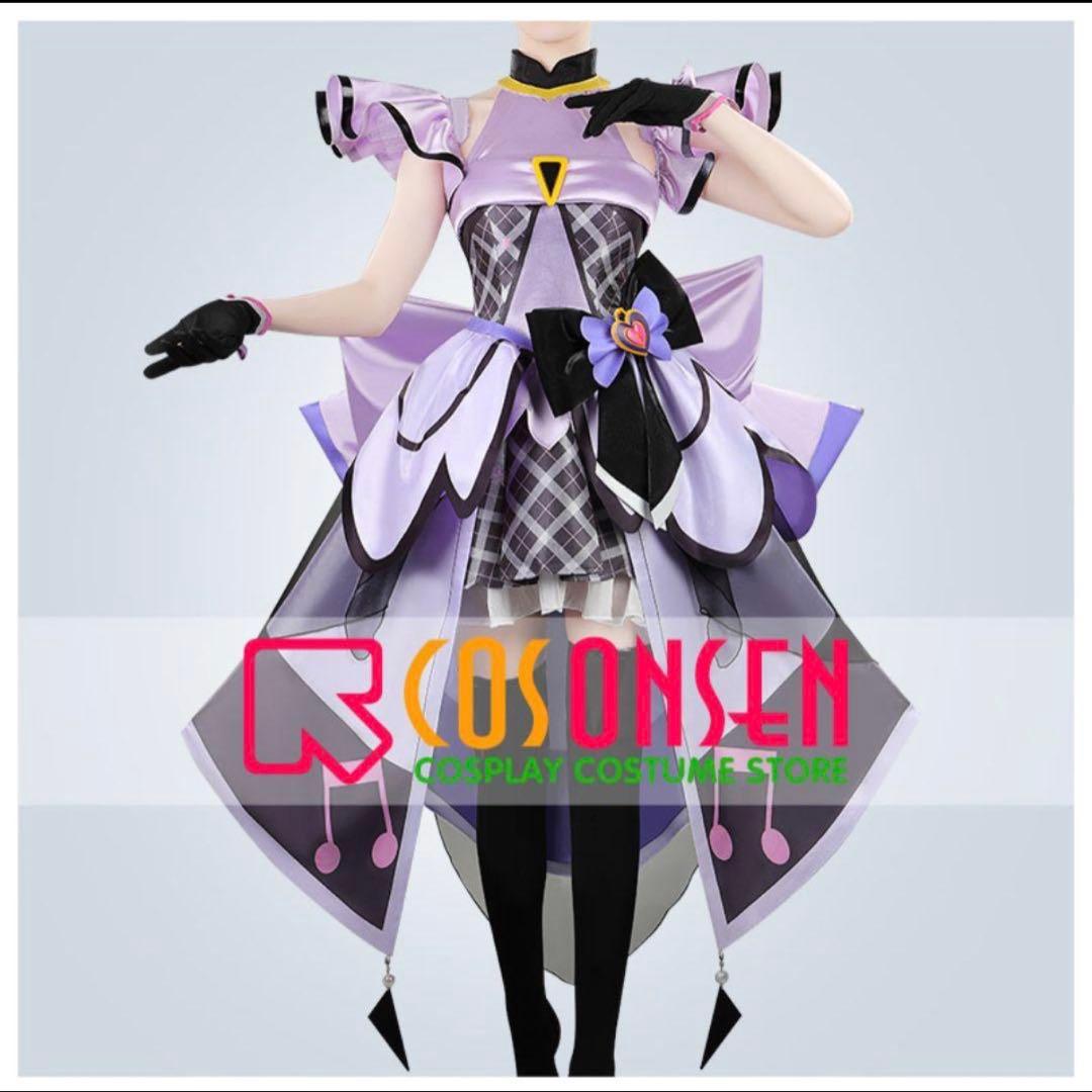 キミとアイドルプリキュア キュアキッス コスプレ衣装 ウィッグ付き