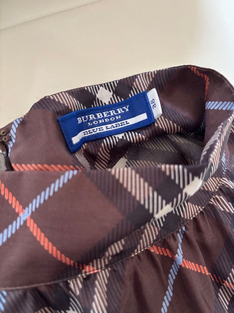 バーバリー　ブルーレーベル　ノバチェック　ノースリーブ　ワンピース