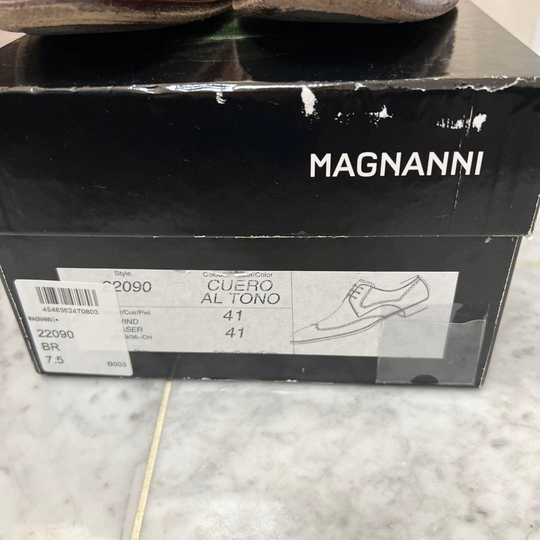 MAGNANNI ブラウン ドレスシューズ 41