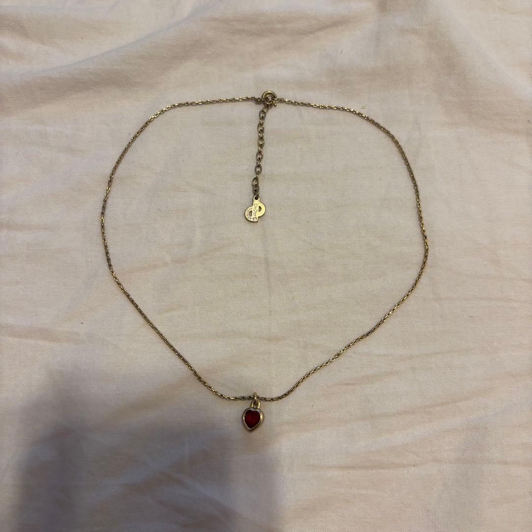 Dior heart necklace ハート ネックレス gold