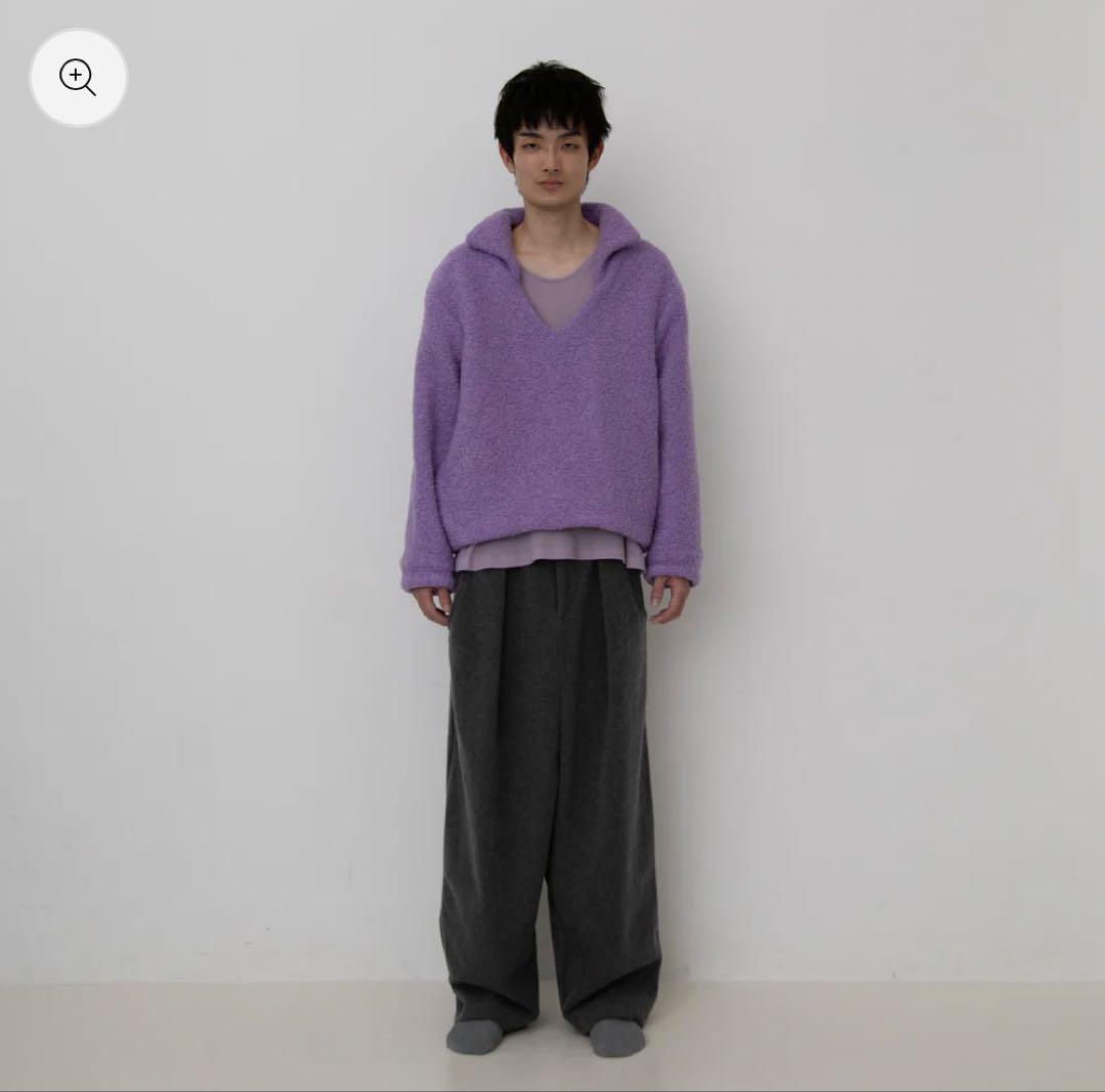 sunset 傑　MOSSA WOOL WIDE SAROUEL SLACKS