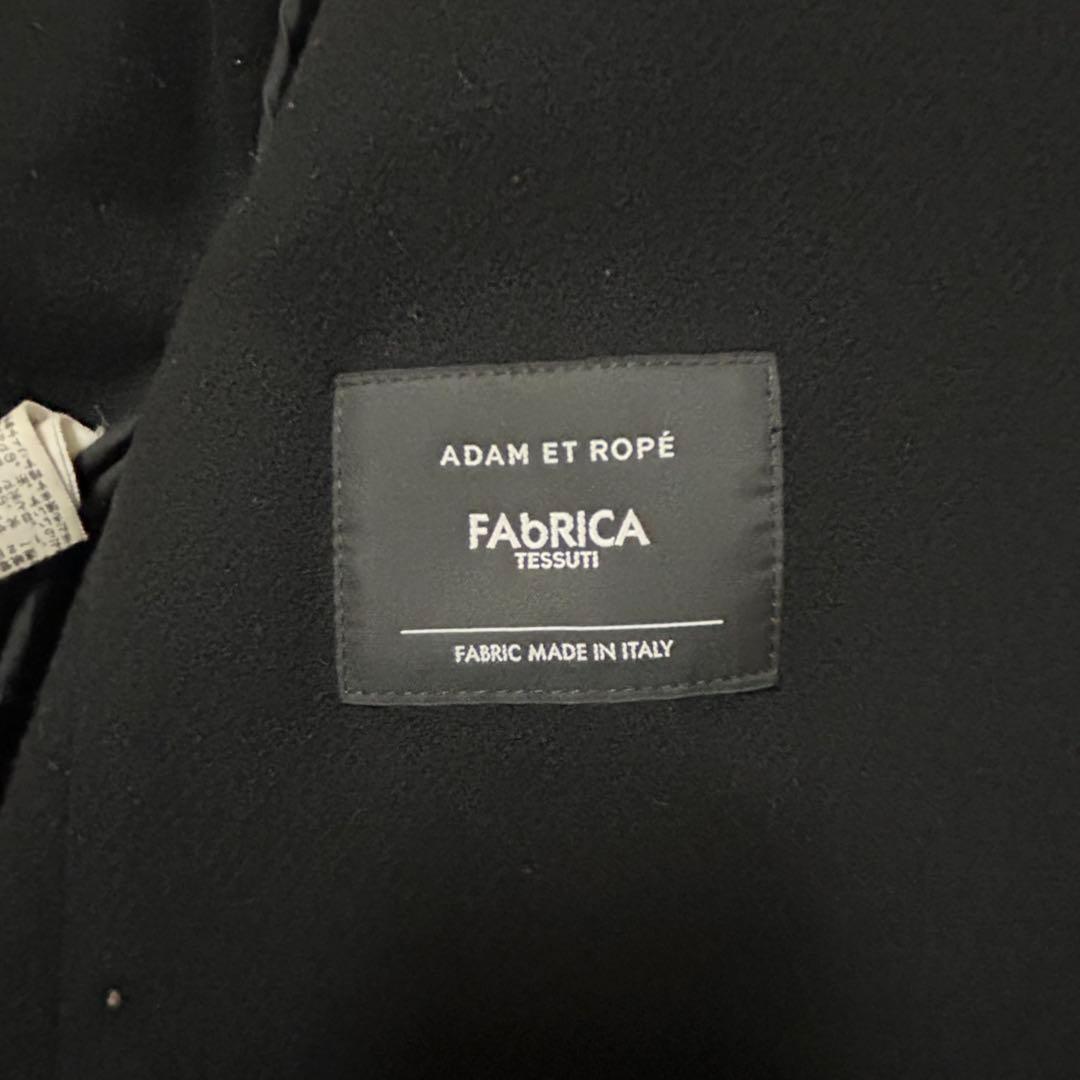 ADAM ET ROPE メルトンショートコート FAbRICA カシミヤ混