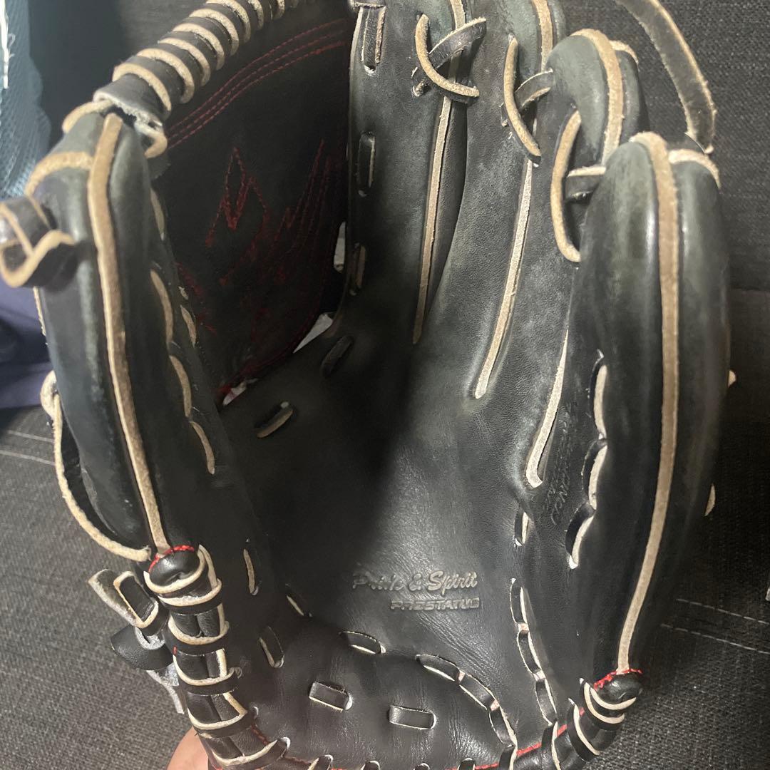 ETT PROSTATUS 硬式グローブ 黒/赤