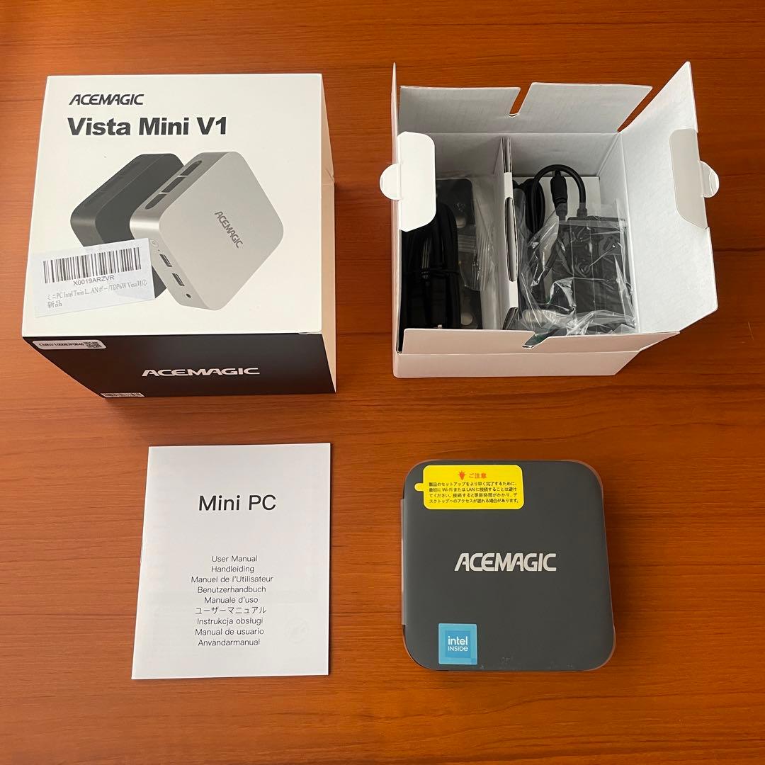 【新品】ミニPC intel N150 8GB 256GB 黒色　パソコン