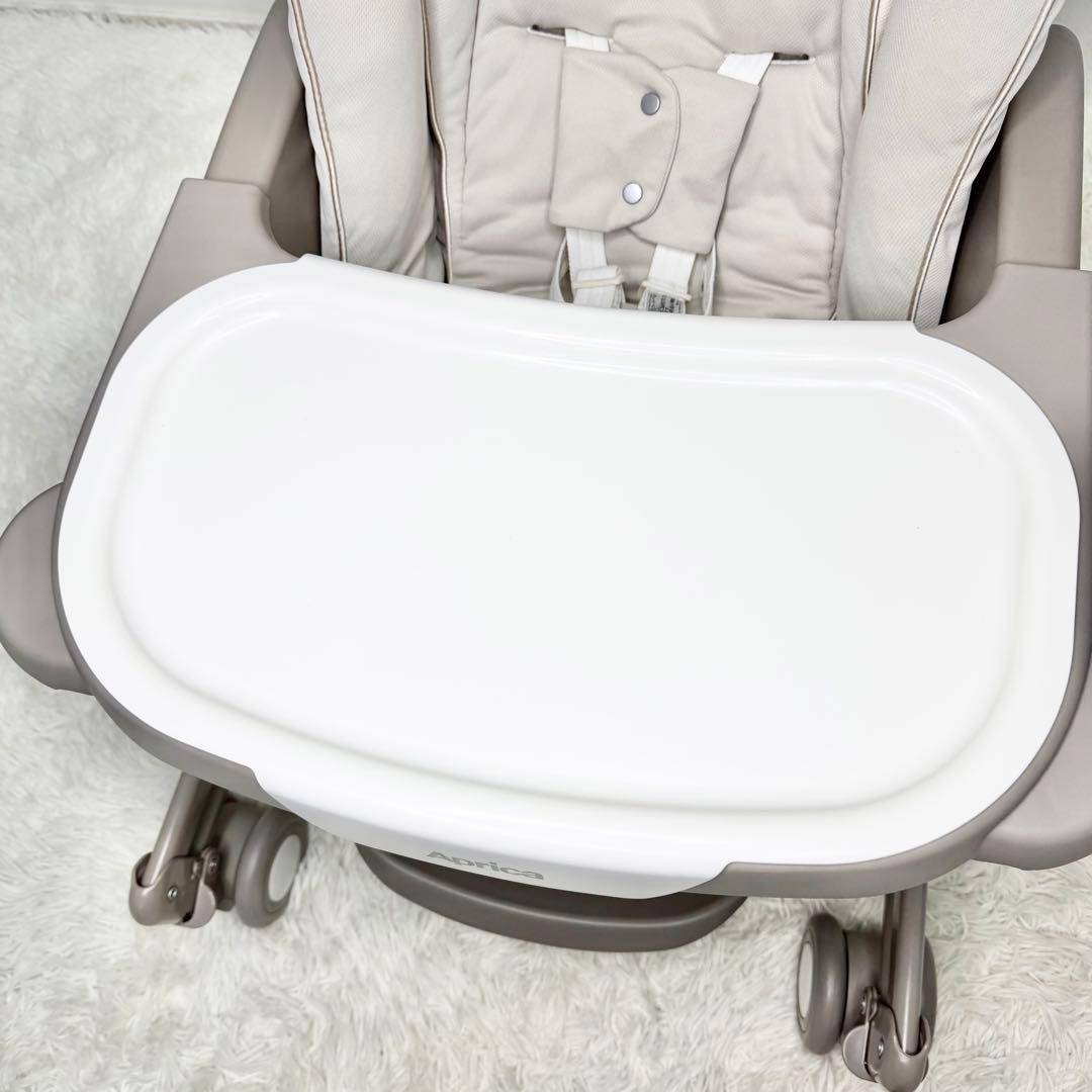 極美品 Aprica ユラリズム スマートプレミアム ウィズラブ ハイローチェア