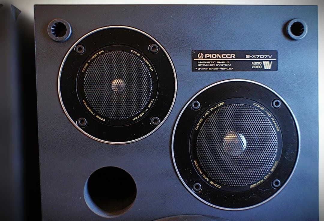 【極美品】Pioneerスピーカー S-X707V ブラック調 整備良品