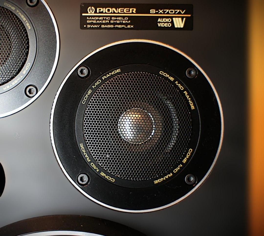 【極美品】Pioneerスピーカー S-X707V ブラック調 整備良品