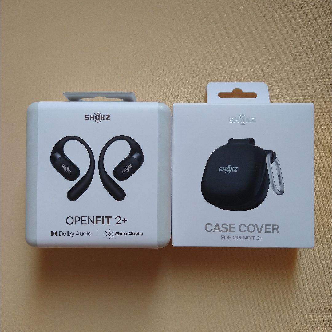 【新品/専用ケース付】SHOKZ　OPENFIT 2+　ブラック　ワイヤレス